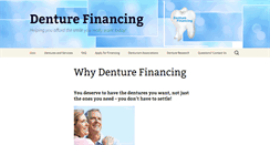 Desktop Screenshot of denturefinancing.com